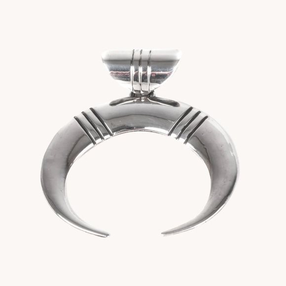 Sterling silver large pendant